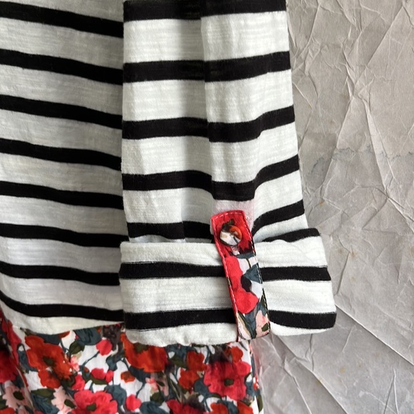 Anthropologie Postmark Striped/Floral Top sz M - Picture 7 of 12